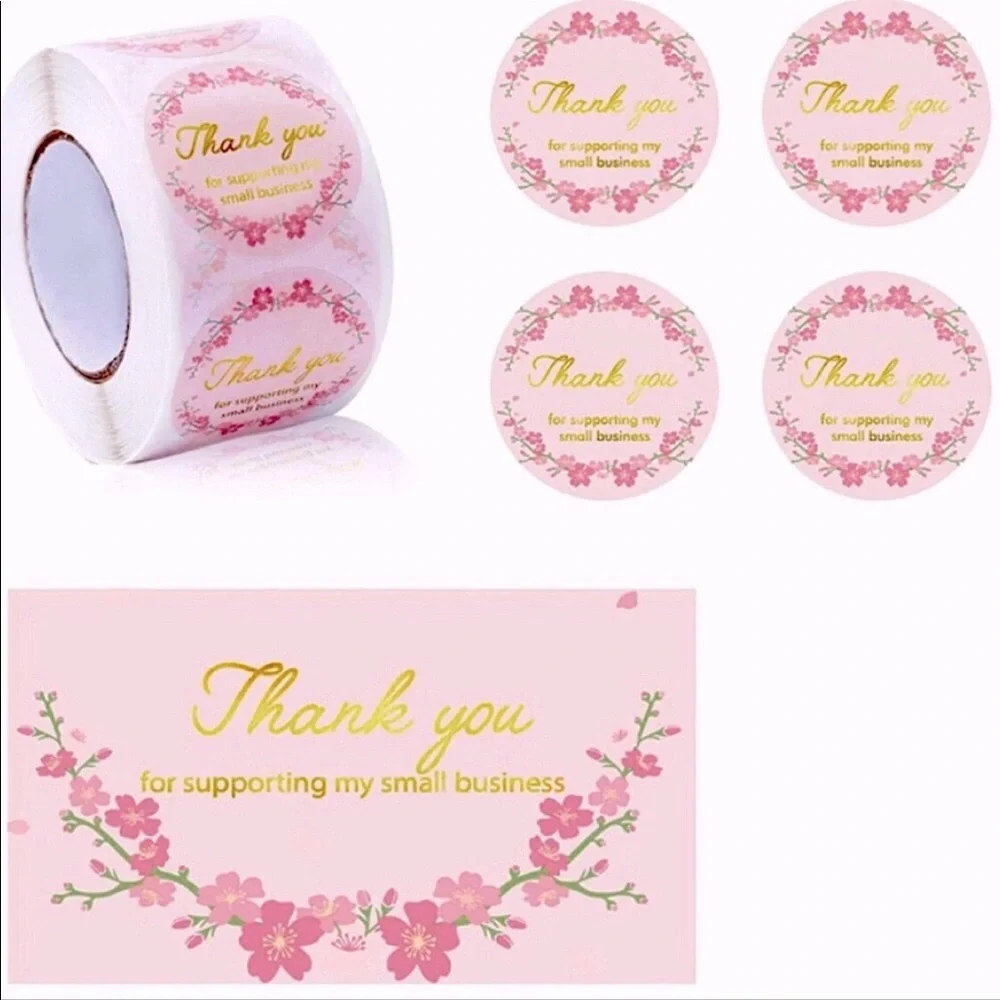 NEW Poshmark Packages "Thank You!" Gift Wrapping Shipping Supply Set ~ 120Pcs - Picture 5 of 6
